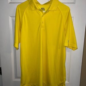 Slazenger Yellow Golf Polo Shirt Size L